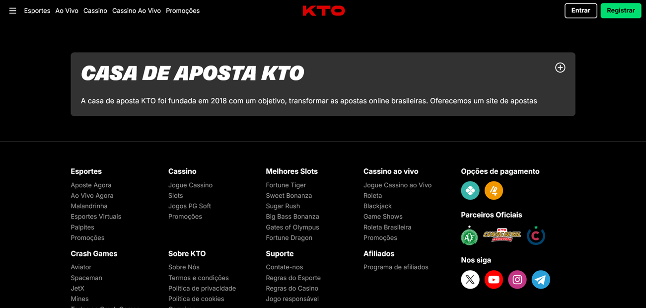 Métodos de Pagamento de KTO